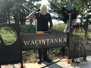 Bde Maka Ska Wacintanka-Perseverance Rail Art Installation Crew